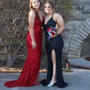 Size 2 RED Prom Dress, (could fit both bigger & smaller). NO ALTERATIONS